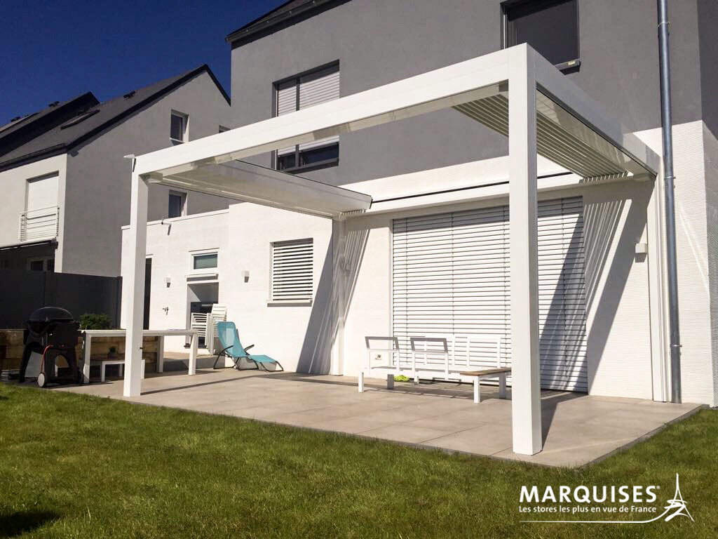 pergola open R2 sur maison moderne design